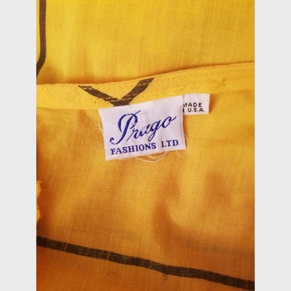 Vtg 70s Cotton Wrap Dress Size 8 - Picture 8 of 10